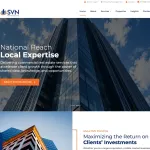 Multi-page website template for SVN Offices
