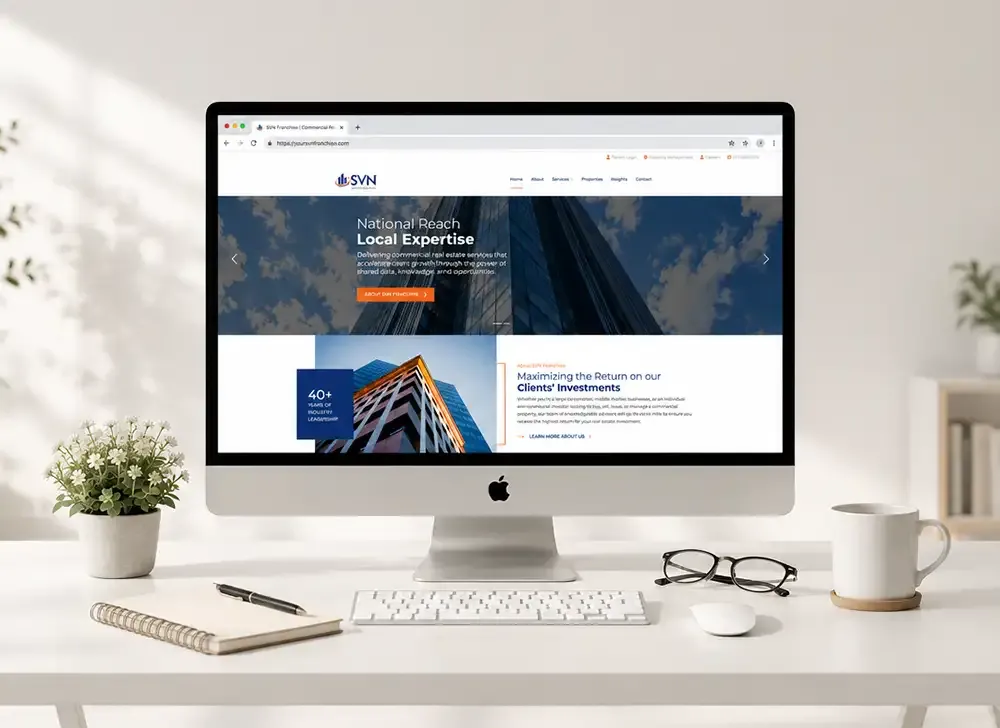 Multi-page website template for SVN Offices